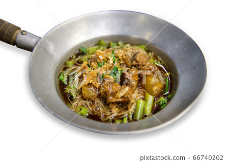Thai beef stewed soup with Rice noodles Thai beef stewed soup with Rice noodles 66740202
