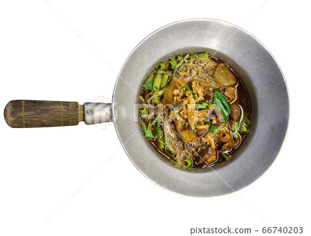 Thai beef stewed soup with Rice noodles Thai beef stewed soup with Rice noodles 66740203