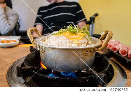 Budae Jjigae in the restaurant Budae Jjigae in the restaurant 66740785