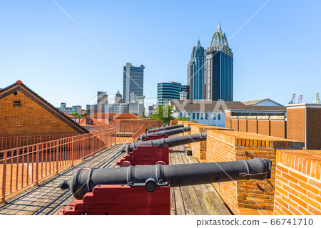 Mobile, Alabama, USA skyline and fort. Mobile, Alabama, USA skyline and fort. 66741710