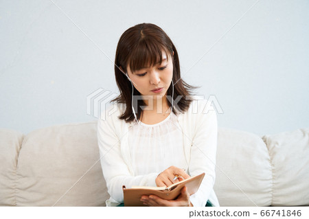 Webcam Remote Work Telework Online Stay Home Living Female 66741846