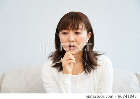 Webcam Remote Work Telework Online Stay Home Living Female Webcam Remote Work Telework Online Stay Home Living Female 66741848