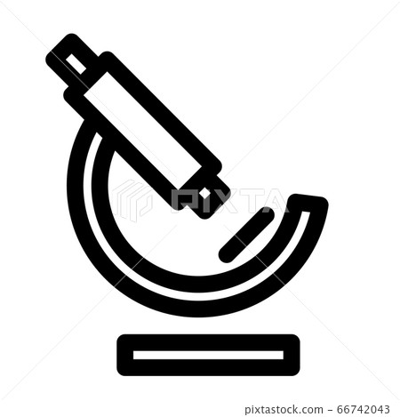 Science line icon. Microscope outline icon. Research, laboratory, lab equipment. 66742043