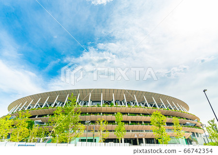 Cityscape of Tokyo New National Stadium Around Sendagayamon 66742354