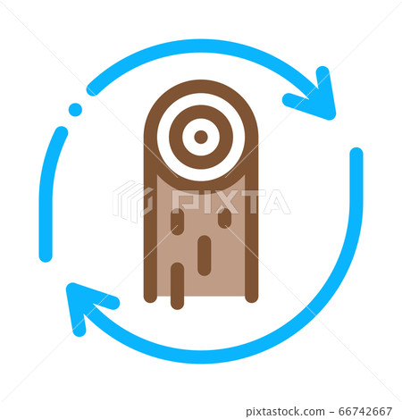 wood material cicle icon vector outline illustration wood material cicle icon vector outline illustration 66742667