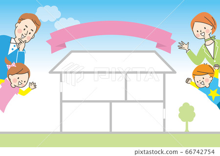 房子旅遊家庭微笑形象的房子 66742754