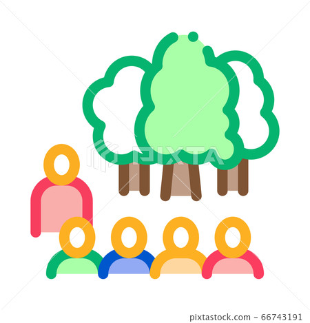 people visit forest icon vector outline illustration people visit forest icon vector outline illustration 66743191