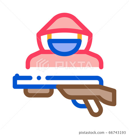 animal poacher icon vector outline illustration animal poacher icon vector outline illustration 66743193