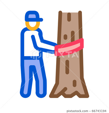 tree felling icon vector outline illustration tree felling icon vector outline illustration 66743194
