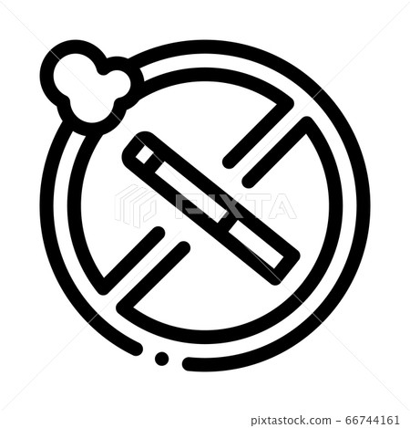 stop smoking cigarette sign icon vector outline illustration stop smoking cigarette sign icon vector outline illustration 66744161
