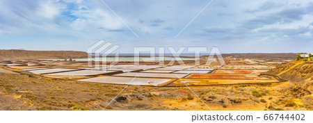 Salinas de Janubio, old salt mining on Lanzarote, Canary Islands, Spain Salinas de Janubio, old salt mining on Lanzarote, Canary Islands, Spain 66744402