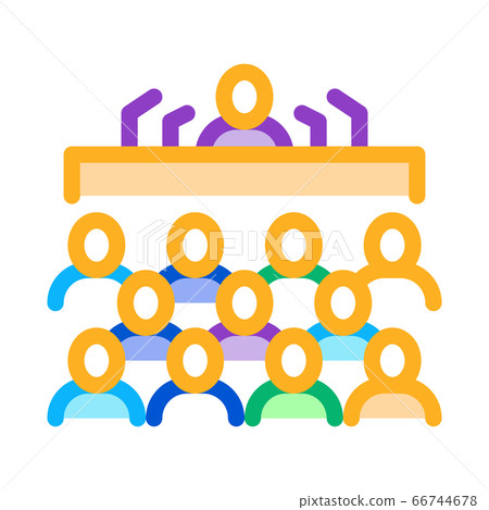 press conference icon vector outline illustration press conference icon vector outline illustration 66744678