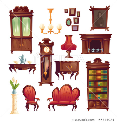 Victorian living room stuff, old classic furniture 66745024