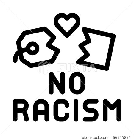 no racism torn label icon vector outline illustration no racism torn label icon vector outline illustration 66745855