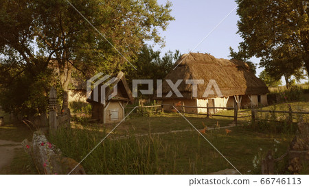 Village house with white walls and very small house. Village house with white walls and very small house. 66746113