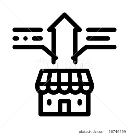 franchise growth business icon vector outline illustration franchise growth business icon vector outline illustration 66746269