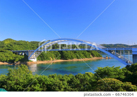 [愛媛縣]新鮮的綠色近江大橋 66746304