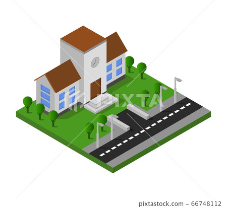 isometric school isometric school 66748112
