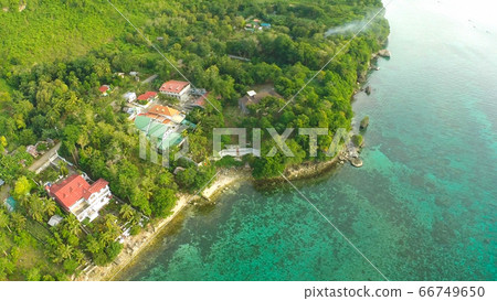 Philippine village at the coast. Bohol island. Anda. Philippine village at the coast. Bohol island. Anda. 66749650