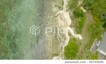 Philippine village at the coast. Bohol island. Anda. Philippine village at the coast. Bohol island. Anda. 66749690