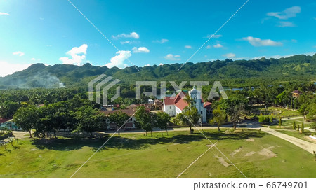 Aerial View Pablacio city. Anda. Bohol. Filipino nature. 66749701