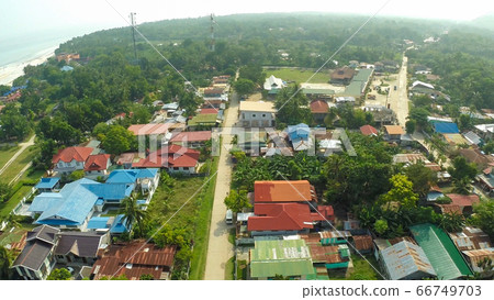 Aerial View Pablacio city. Anda. Bohol. Filipino nature. Aerial View Pablacio city. Anda. Bohol. Filipino nature. 66749703