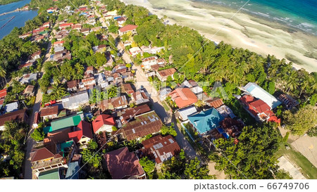 Aerial View Pablacio city. Anda. Bohol. Filipino nature. Aerial View Pablacio city. Anda. Bohol. Filipino nature. 66749706
