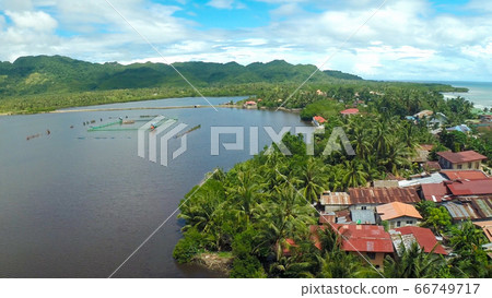 Aerial View Pablacio city. Anda. Bohol. Filipino nature. 66749717