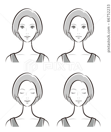 Female facial expression 66752233