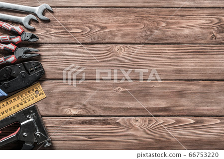 Instruments on wooden table Instruments on wooden table 66753220