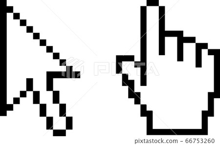 Mouse cursor finger shape - Stock Illustration [66753260] - PIXTA