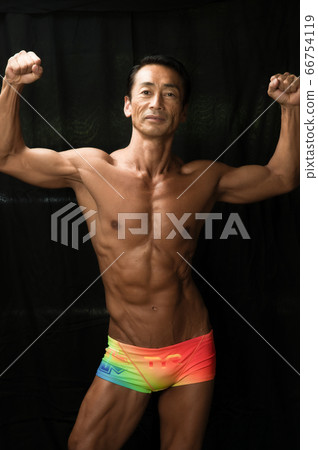 Middle Age Bodybuilder Fine Macho 66754119