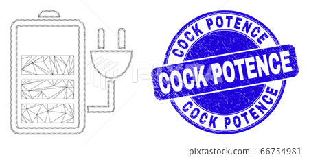 Blue Scratched Cock Potence Seal and Web Carcass Charge Battery 66754981