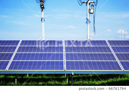 Solar panels with the sky. Solar panels with the sky. 66761764