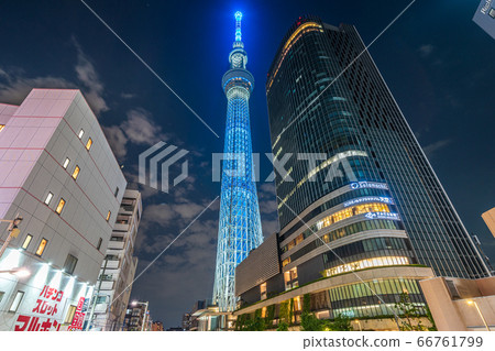 Tokyo Sky Tree World Refugee Day Special Lighting Tokyo Sky Tree World Refugee Day Special Lighting 66761799