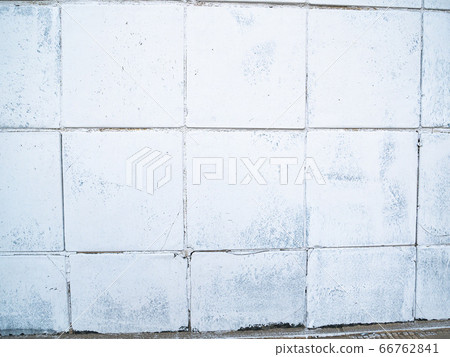 White tiled wall. Place for text. 66762841