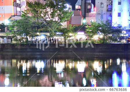 福岡縣福岡市中洲夜景 66763686