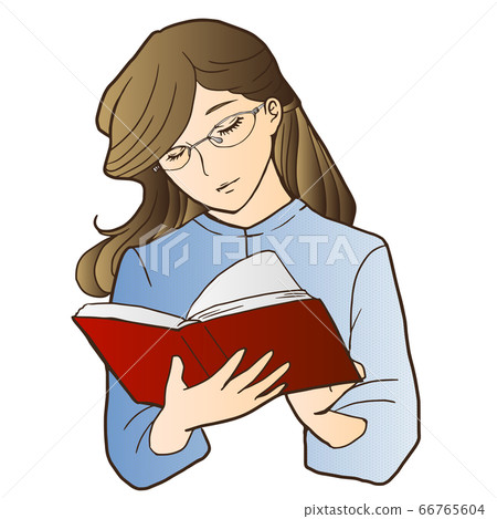 A woman reading A woman reading 66765604