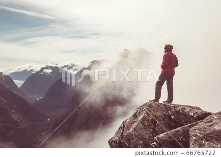 Man on the cliff Man on the cliff 66765722