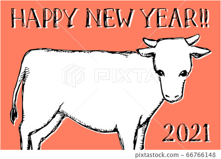 時尚手繪新年賀卡2 時尚手繪新年賀卡2 66766148