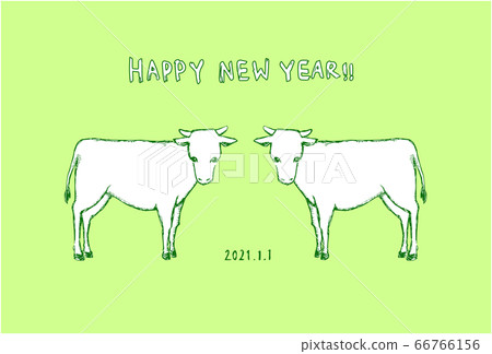 時尚手繪新年賀卡1 時尚手繪新年賀卡1 66766156