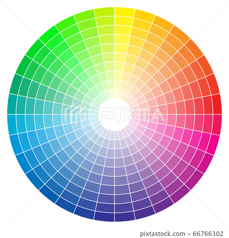 Color spectrum abstract wheel, colorful diagram background. Color wheel isolated on white background. Color spectrum abstract wheel, colorful diagram background. Color wheel isolated on white background. 66766302