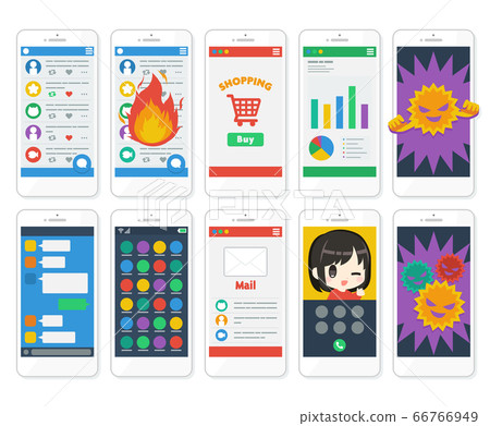 智能手機智能手機應用程序設置圖 66766949