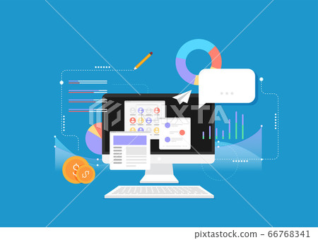Flat design modern vector illustration concept of - Stock Illustration ...