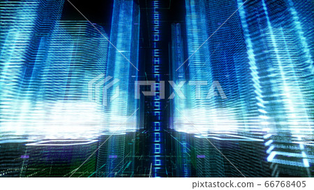 Smart city buildings background Smart city buildings background 66768405