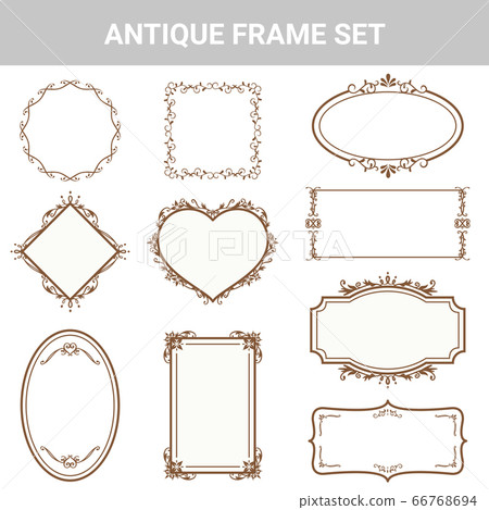 Decorative material antique frame set 66768694