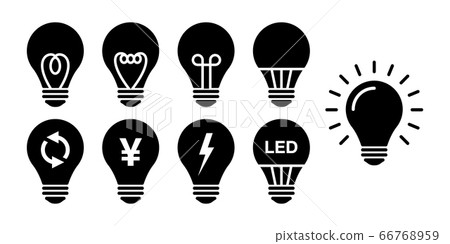 Bulb electric LED energy saving vector icon... - Stock Illustration ...