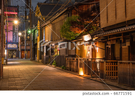京都府 G園白川 風景名勝 照片素材 圖片 圖庫