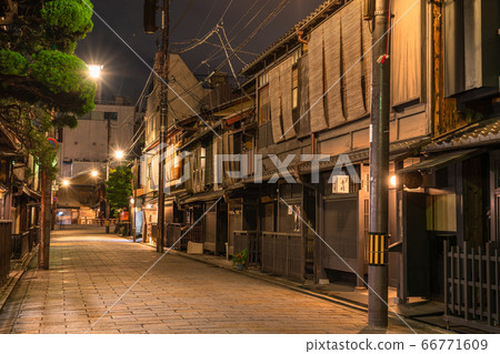 京都府 G園白川 風景名勝 照片素材 圖片 圖庫