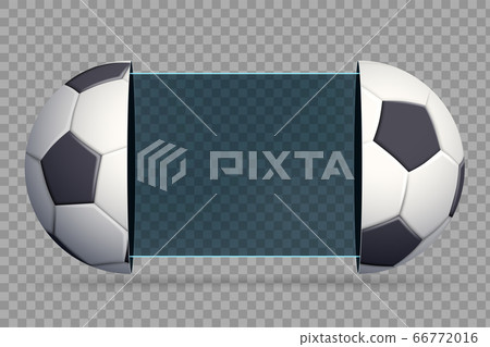 Soccer scoreboard with sport balls. 66772016